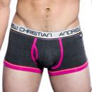 ANDREW CHRISTIAN/Tighty Whitie Punked boxer w/Almost Naked Pouch(チャコール)アンドリュークリスチャン
